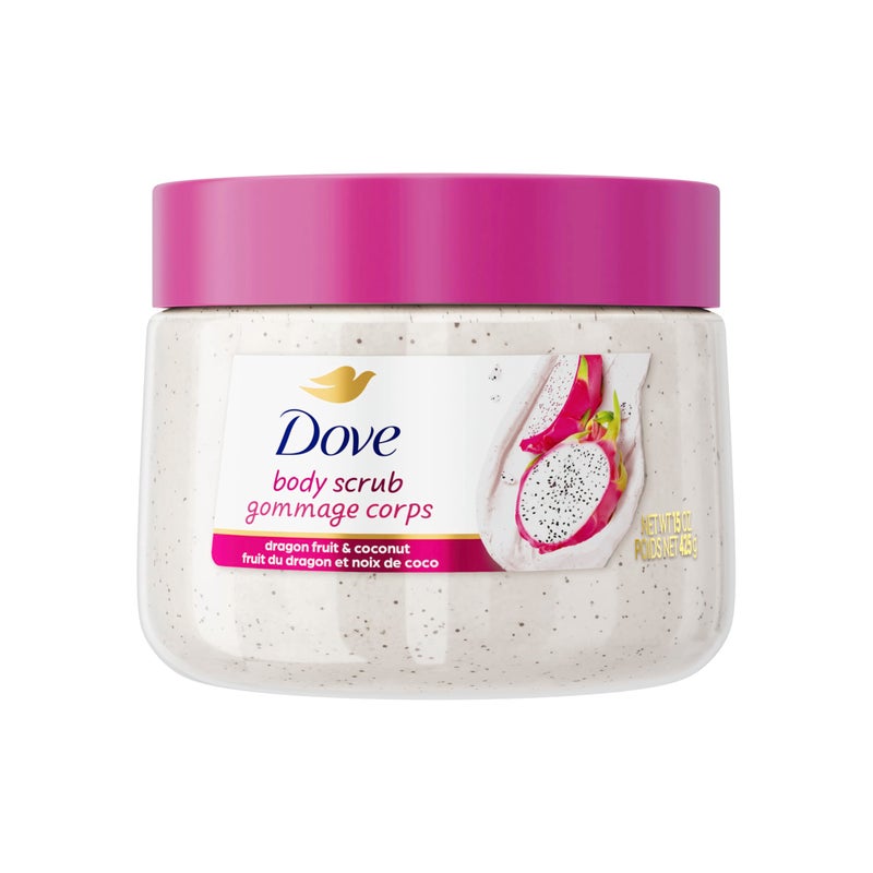 Dove Body Scrub Dragon Fruit Coconut Cream Body Scrub Exfoliates and Deeply Nourishes for Smooth Radiant Skin 15 oz - Image 2