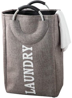 SUNBEET SUNBEET Large Laundry Baskets Laundry Bag Laundry Bin Collapsible Linen Fabric Laundry Hamper Foldable Dirty Washing Bin Portable Clothes Storage Bag with Handle Black  - Image 1