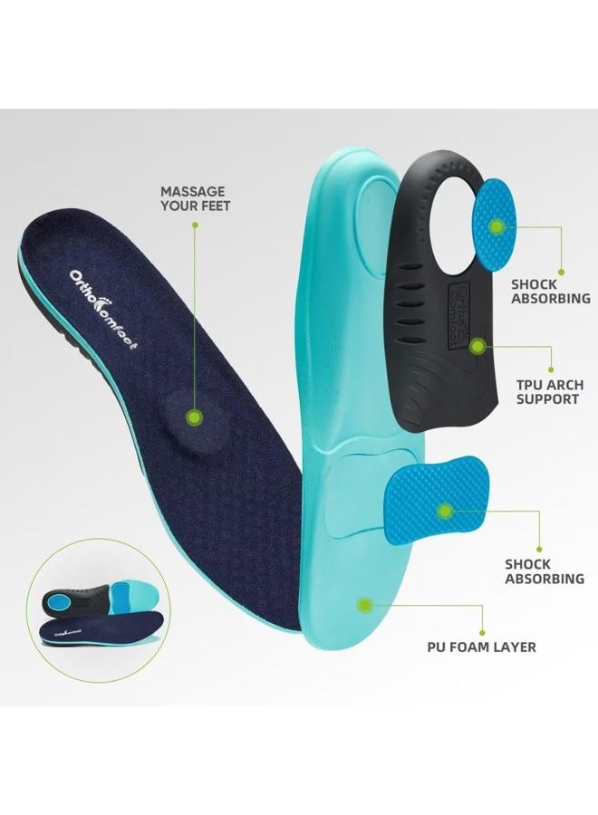 OrthoComfoot أحذية لوفرز طبية للرجال سهلة الارتداء: أحذية رياضية خفيفة الوزن مع دعم للقوس، أحذية طبية ناعمة لمرضى السكري، لون كاكي، مقاس 9 - Image 5