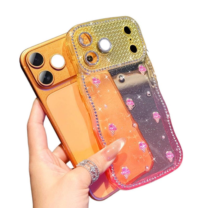 LS غطاء واقي لـ iPhone 17 / 17 Air / 17 Pro / 17 Pro Max مع حماية من السقوط وتصميم متدرج مع مقاوم للصدمات مع تشطيب راتنج باللون Strawberry - Image 3
