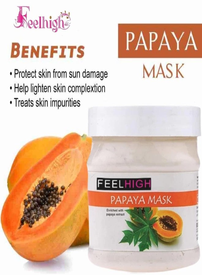 Feelhigh Face Papaya Mask 500gm And Mask 500gm - Skin care and Facial Products -Man woman-pack2 (Papaya Mask and Fruit MAsk) - Image 2