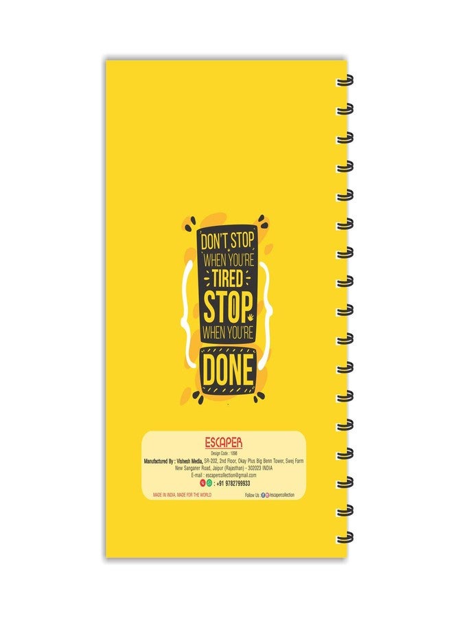 ESCAPER مفكرة "إسكيبر" - لا تتوقف عندما تشعر بالتعب. مفكرة أنيقة، مسطرة - مقاس A5 - 8.5 × 5.5 بوصة. مفكرة تحفيزية، دفتر ملاحظات، مفكرة للمكتب، مفكرة كهدية. - Image 2