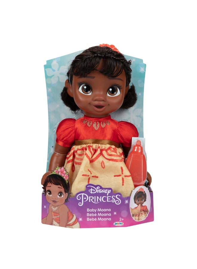 Disney Princess دمية بيبي أميرة ديزني الفاخرة موانا، 12 بوصة | دمية أزياء | دمية قابلة للجمع | لعب تمثيلي | تنكر | هدية للأطفال - Image 1