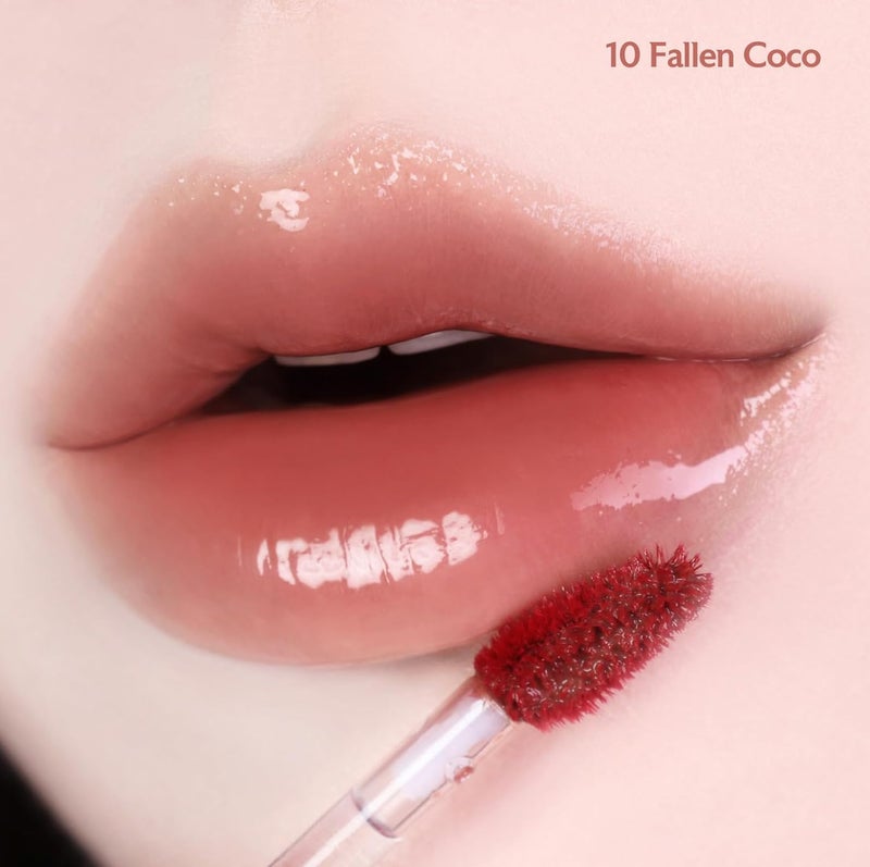 MILKTOUCH Jelly Fit Lip Tint (10 Fallen Coco) with Cooling Plumping Effect and Water-Based Non-Sticky Texture | Long Lasting Korean Beauty Lipstain Tinted Gloss Oil Stocking Stuffers, Christmas Gifts - Image 2