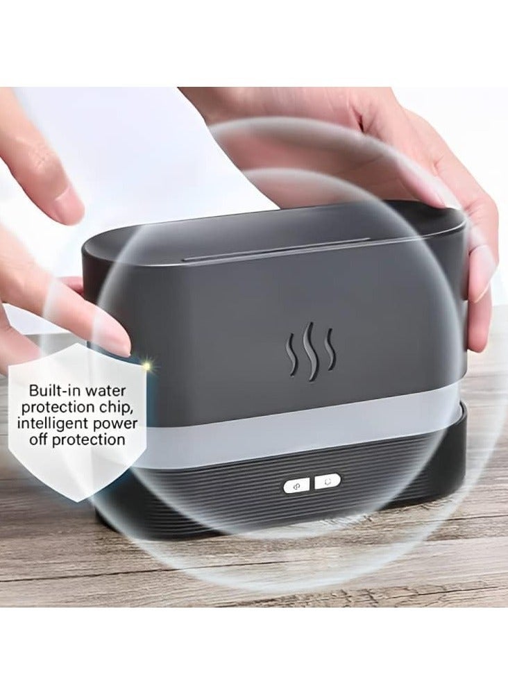 MIXDE Flame Effect Essential Oil Diffuser, Portable Noiseless Aroma Air Humidifier, USB Aromatherapy Diffuser for Home Office Bedroom Yoga Spa - Image 5