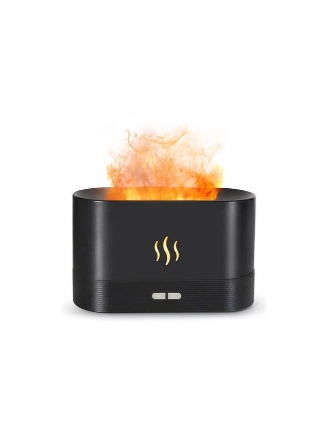 MIXDE Flame Effect Essential Oil Diffuser, Portable Noiseless Aroma Air Humidifier, USB Aromatherapy Diffuser for Home Office Bedroom Yoga Spa - Image 2