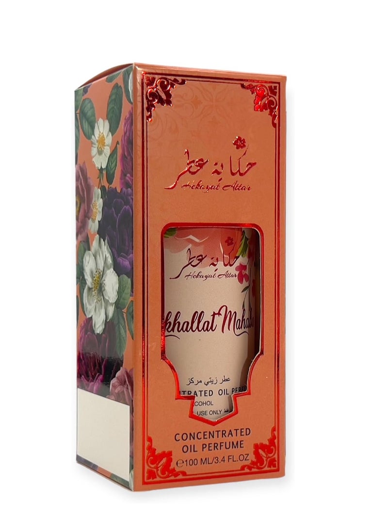 Hekayat Attar MUKHALLAT MAHABA 100 ML CONCENTRATED OIL PERFUME By Hekayat Attar - Image 1