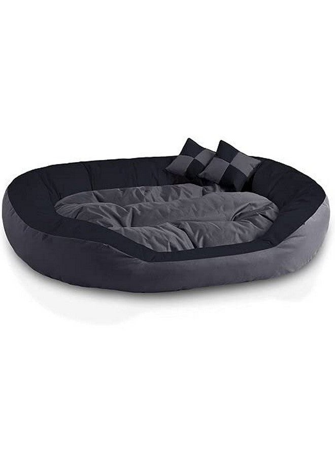 Gorgeous Dog Beds For Small Medium Large Xl Xxl Xxxl Dogs, Rectangle Grey Black Color Washable Dog Bed Comfortable And Pet Sofa Dog Bed For Large Medium Dogs -Xl - Image 2