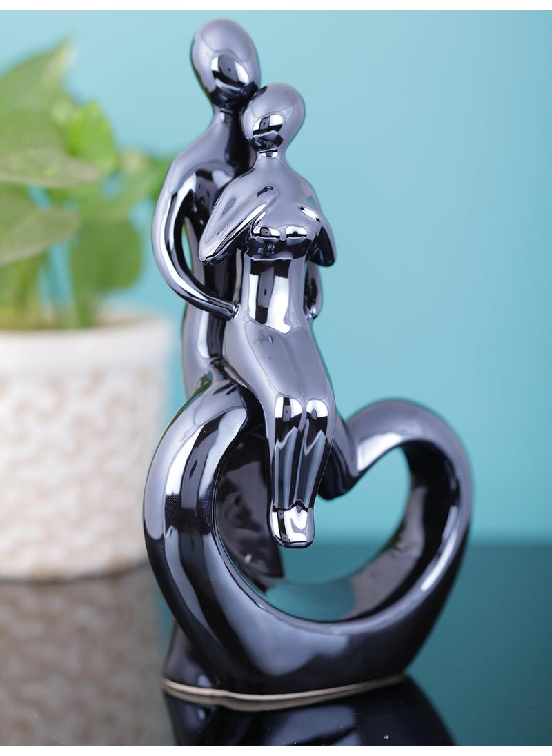 Skylofts - Skylofts Ceramic Couple Showpiece for Home Decor Valentine Gifts for Girlfriend Birthday Gift for Girls Romantic Gifts for Boys - Image 1