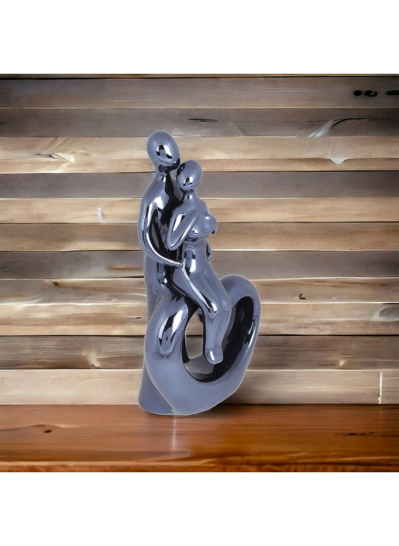 Skylofts - Skylofts Ceramic Couple Showpiece for Home Decor Valentine Gifts for Girlfriend Birthday Gift for Girls Romantic Gifts for Boys - Image 1