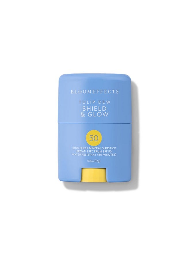BLOOMEFFECTS - Tulip Dew Shield & Glow Spf Sunstick With Broad Spectrum Mineral Spf 50 (Water-Resistant Up To 80 Minutes) | Cruelty-Free Clean Beauty (0.6 Oz | 17 G)  - Image 1
