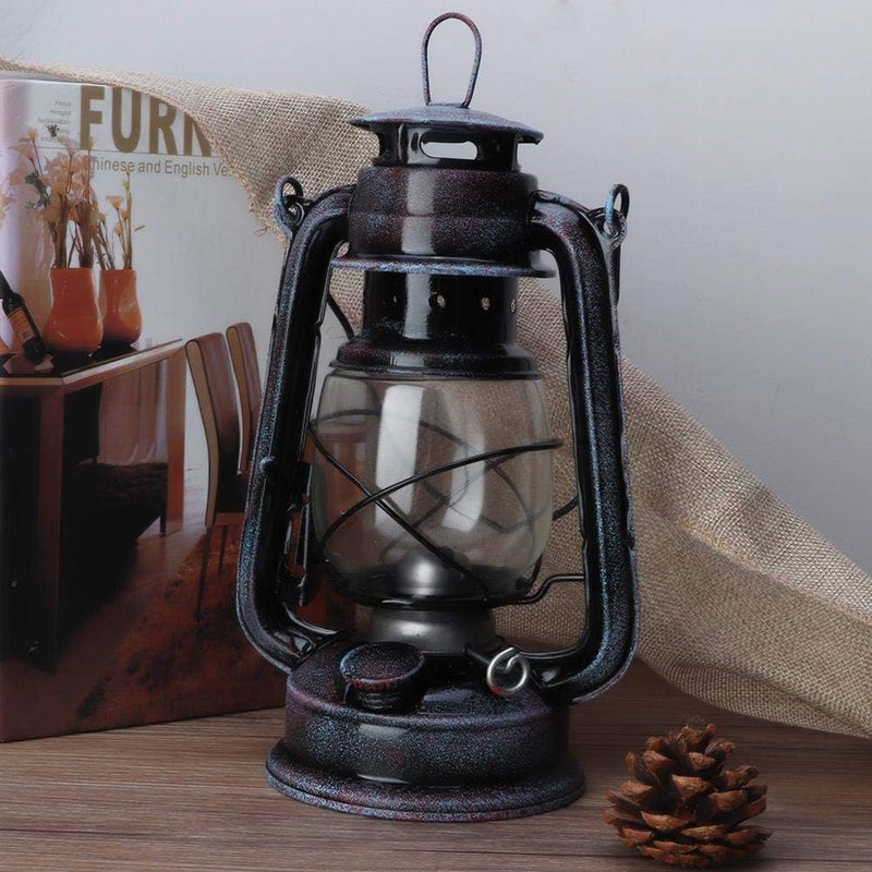 klarako Hurricane Lantern Oil Hurricane Camping Lantern 24cm Classic Kerosene Lamp Oil Lamp Outdoor Camping Lights Kerosene Citronella - Image 2