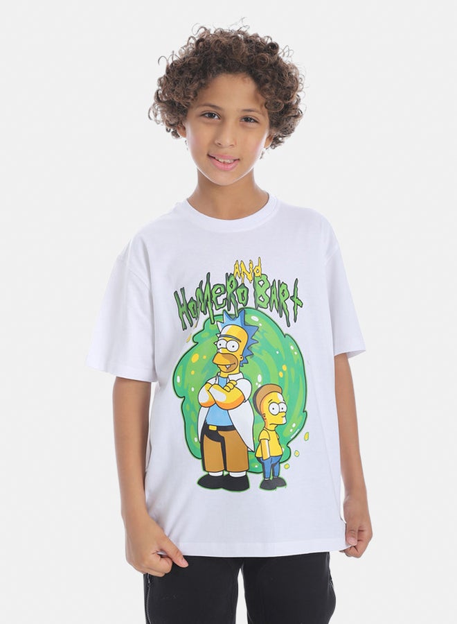 Coup Boy Printed Cotton Short Sleeves T-Shirt - Image 1