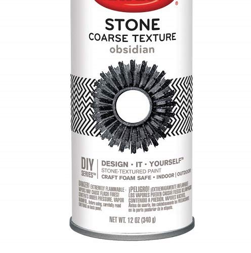 KRYLON بخاخ طلاء كريلون K18212 بتشطيب قاسي من الحجر، أوبسيديان، 12 أونصة - Image 2