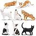 Toymany 8PCS Realistic Cat Figurines Educational Cat Figures Toy Set Kitten Cake Topper Easter Egg Birthday Gift for Kids Boys Girls Children - Image 3
