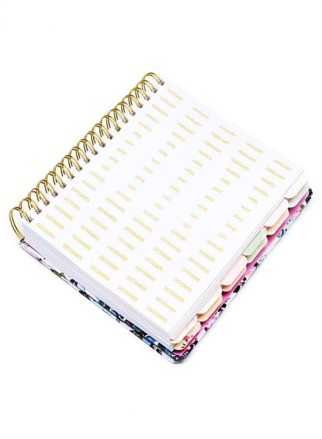 Votum 12-Month Undated Planner with Tabs, Gold Spiral, Cute Bow - Image 3