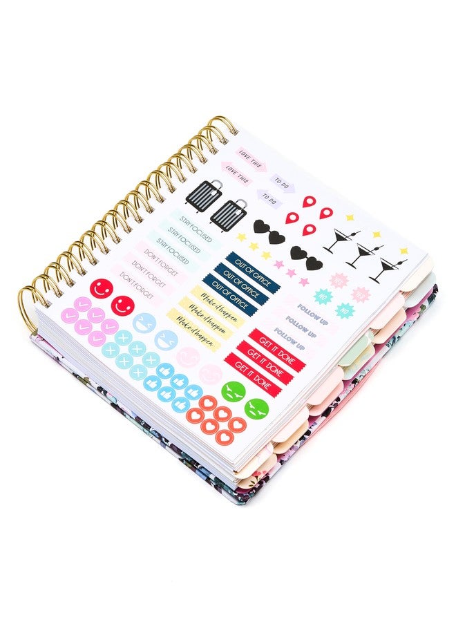 Votum 12-Month Undated Planner with Tabs, Gold Spiral, Cute Bow - Image 4