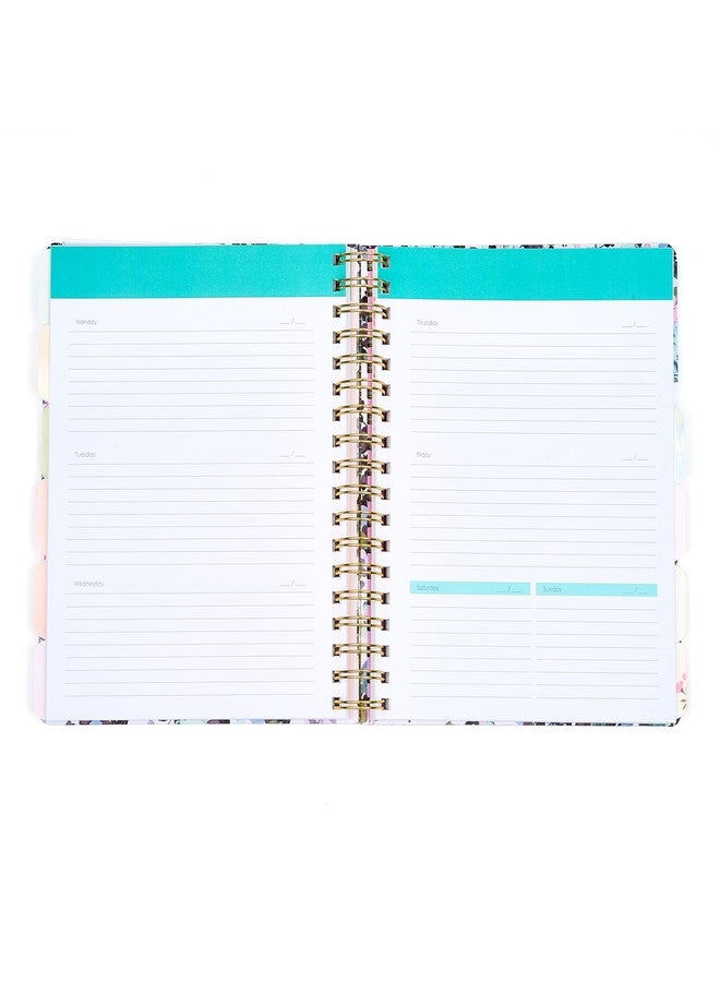Votum 12-Month Undated Planner with Tabs, Gold Spiral, Cute Bow - Image 2