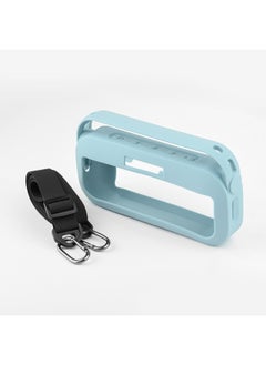 Generic Silicone Speaker Case Cover, Compatible with New Bose SoundLink Flex Case, Protective Waterproof Soft Skin, Replacement Bluetooth Speakers Travel Carrying Case with Keychain Hook (Blue)  - Image 4