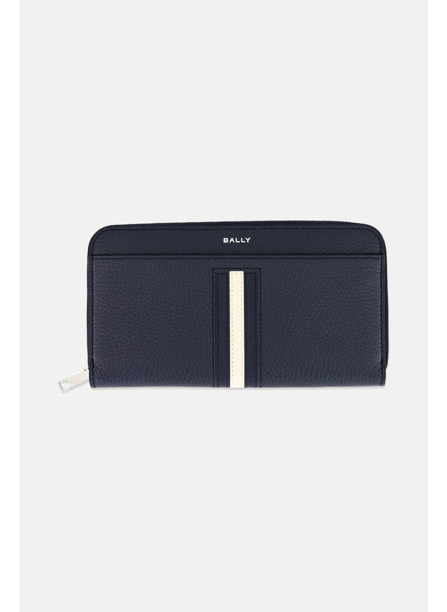 BALLY Men Brand Logo Wallet, Midnight Blue  - Image 1