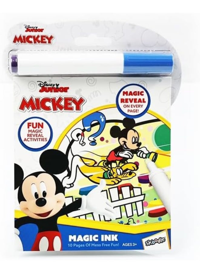 SKOODLE Disney Magic Ink Pictures Coloring Activity Books with Mess Free Marker(Micky) Early Education Doodle Painting Toys for Kids 3+years - Image 1