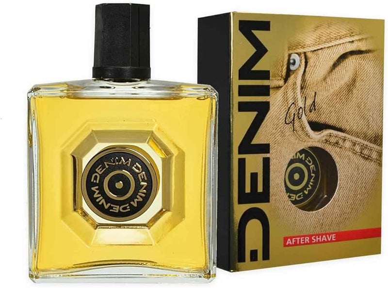 Denim: "Gold" After Shave 100ml 3.38fl.oz [ Italian Import ]