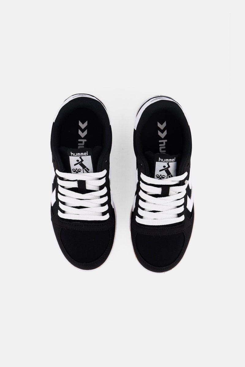 Hummel Kids Boy Stadil Light Canvas Lace Up Outdoor Shoes, Black - Image 3