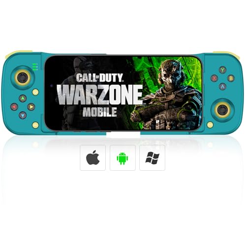 Megadream Mobile Game Controller Gamepad for iPhone iOS Android PC: Works with iPhone 16/15/14/13/12/11, iPad, Samsung Galaxy, TCL, Tablet, Call of Duty, Apex Legends - Directly Play (Blue) - Image 1