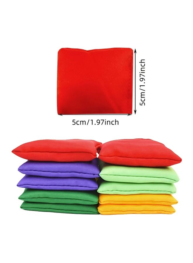15pcs Random Color Nylon Bean Bags for Outdoor Sports Lawn Games and Parties - Image 5