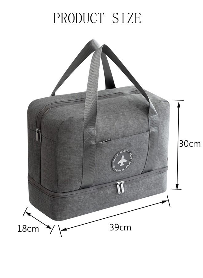 DUNISO Gym And Travel Storage Bag With Shoe Compartment Water Resistant  Travel Duffel Bag with Wet Pocket for Men and Women Lightweight - Image 4