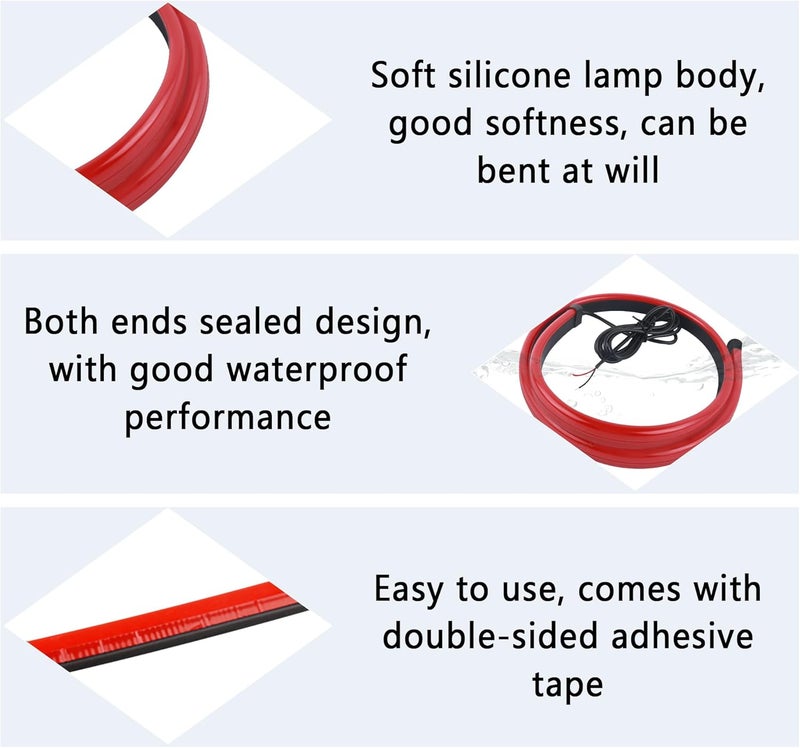 Aokdom 35-Inch Waterproof Car Brake Light Strip - Image 3