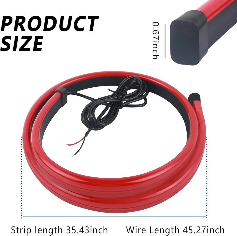 Aokdom 35-Inch Waterproof Car Brake Light Strip - Image 2