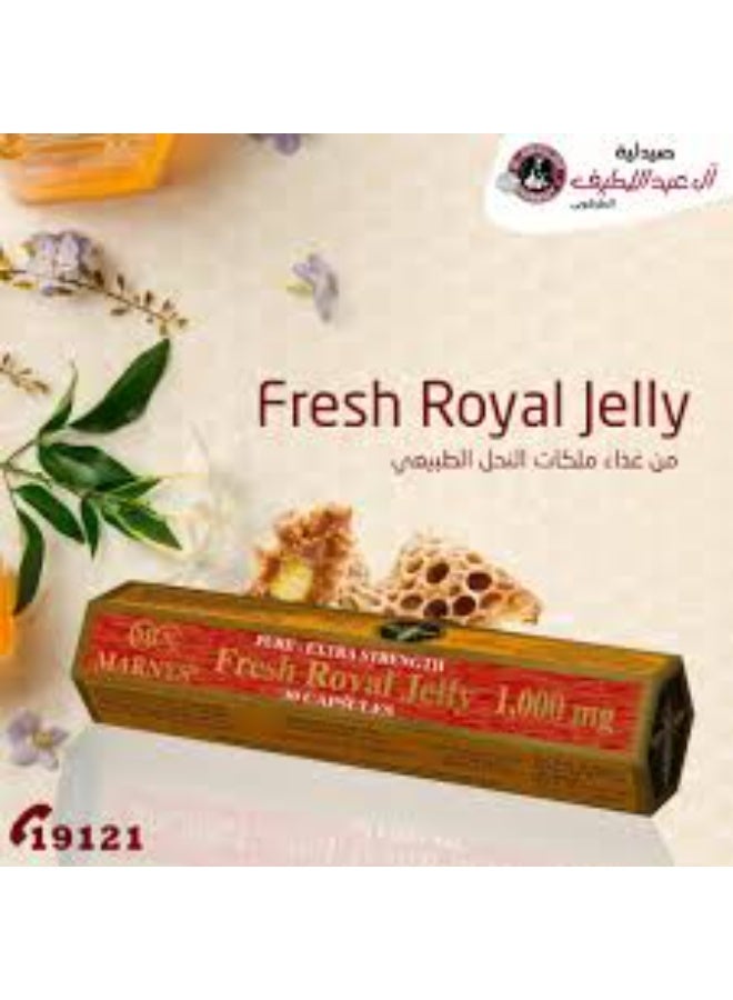 MARNYS Two Pieces Of Royal Jelly 1000 Mg Dietary Supplement - 30 Capsules (1+1) - Image 3