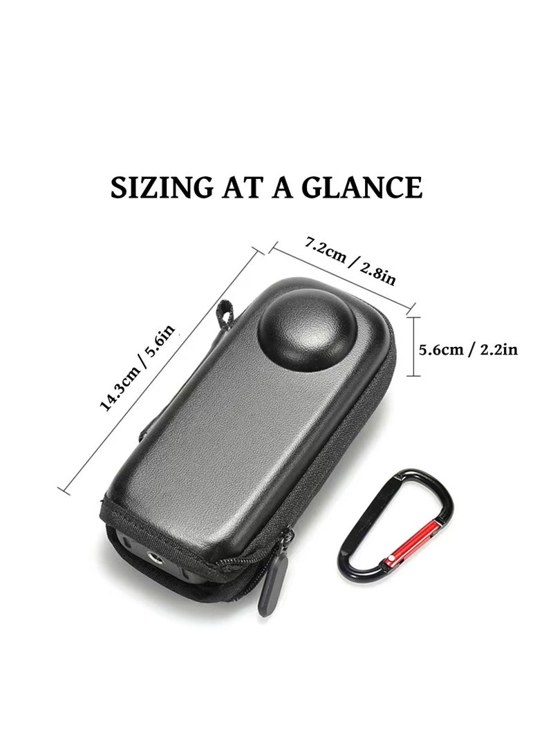Excefore Protective Carrying Case for Insta360 X4 Accessories, Hard Shell Travel Storage Case for Insta 360 X4, Portable Camera Bag with Clip Compatible with Insta360 X4, Case Only, Black - Image 5
