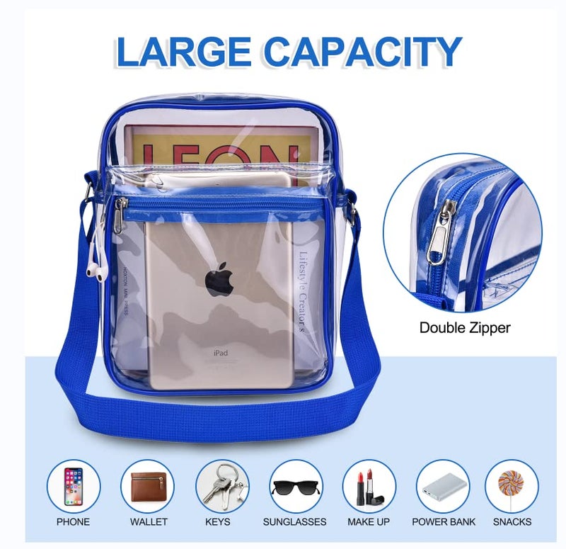 USPECLARE Clear Purse for Stadium Events Clear Messenger Bag for Men and Women - Image 4