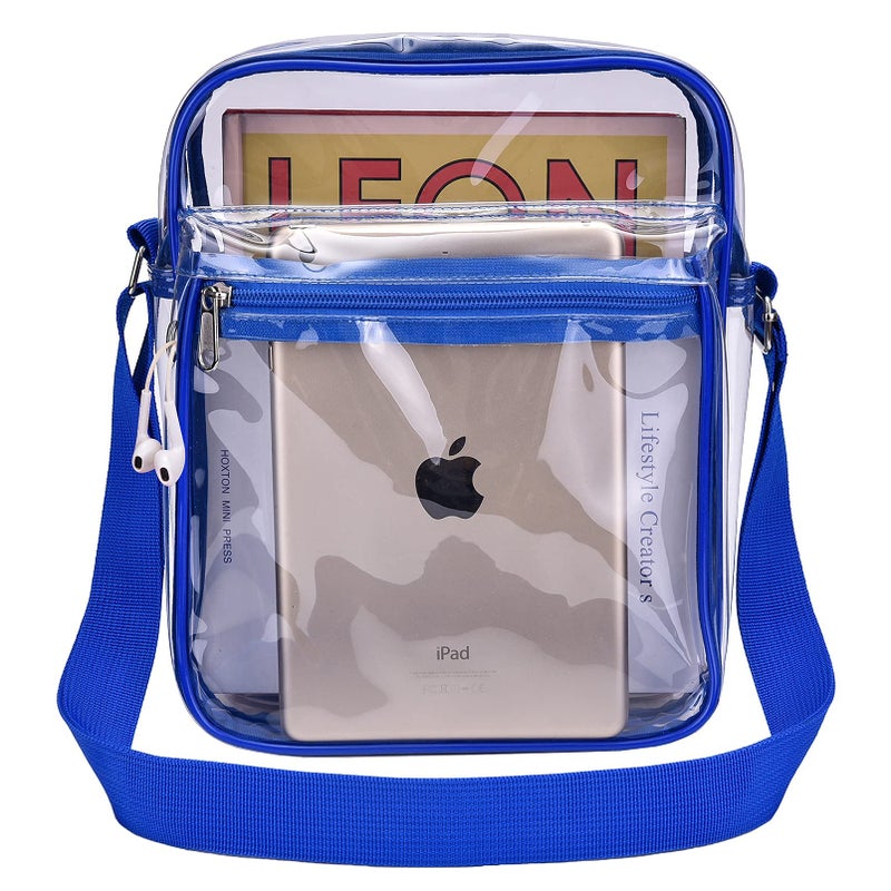 USPECLARE Clear Purse for Stadium Events Clear Messenger Bag for Men and Women - Image 1