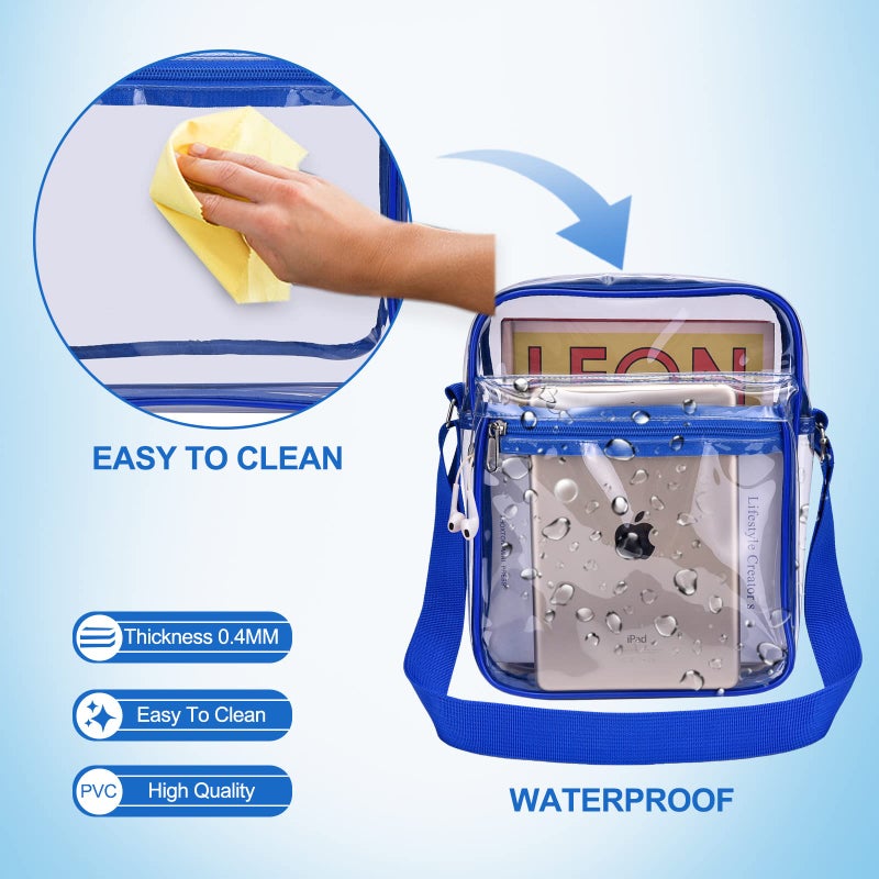USPECLARE Clear Purse for Stadium Events Clear Messenger Bag for Men and Women - Image 5