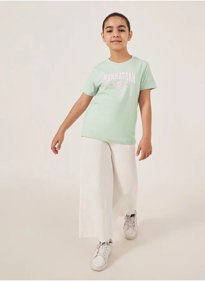 Styli Styli Graphic Print Short Sleeve T-Shirt