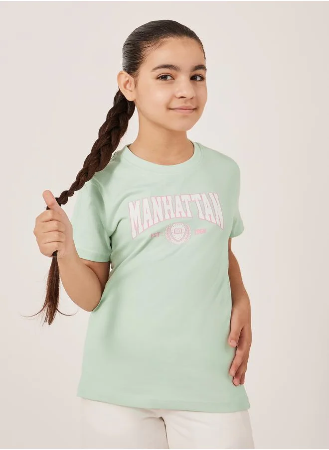 Styli Styli Graphic Print Short Sleeve T-Shirt