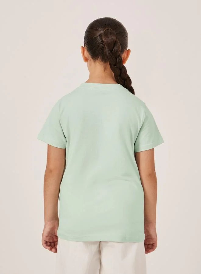 Styli Styli Graphic Print Short Sleeve T-Shirt