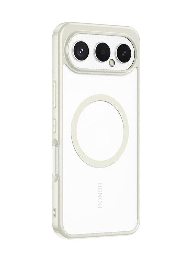 عام غطاء خلفي مغناطيسي شفاف عاتم من TPU - مضاد للصدمات، خفيف الوزن، بتصميم شبه شفاف وبسيط، متوافق مع Honor 500 Pro / Honor 500 5G