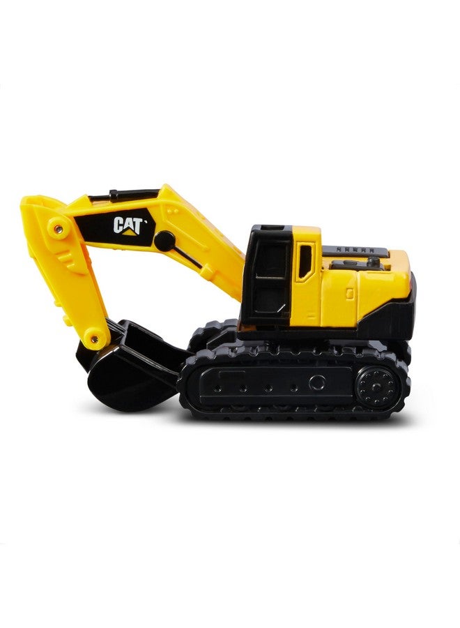 CAT Construction Toys, Die Cast Metal 3 Pack Vehicles - Steam Roller/Excavator/Front Loader for Ages 3+ - Image 3