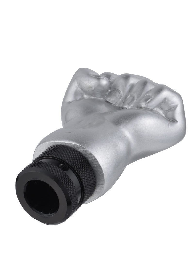 Excefore Fist Shift Knob, Fist Shift Knob Gear Shift Knob for Cars and Trucks,  Silver Gear Lever Stick Shifter Handle for Most Manual Automatic Vehicles Truck SUV Car - Image 4