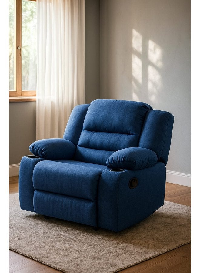 هاوزيت كرسي استرخاء بثلاث حركات، كحلي، ٩٠ عرض × ٨٠ طول × ١٠٠ ارتفاع