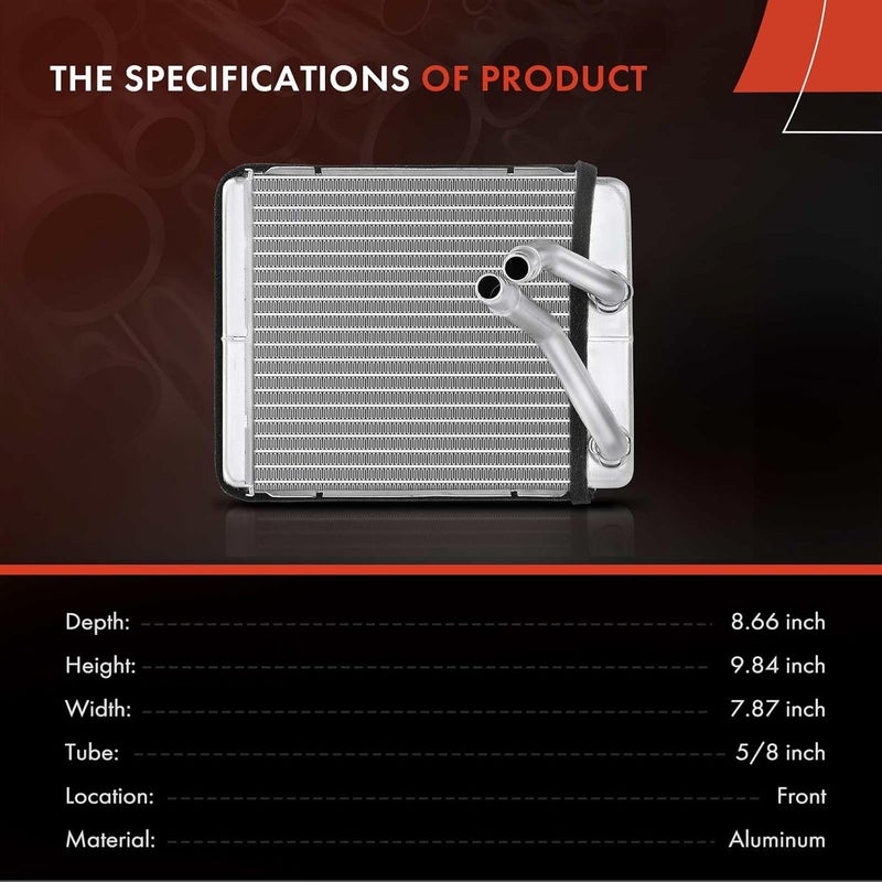 A-Premium Front HVAC Heater Core for Ford F-150, F-250, Expedition, Lincoln Navigator - Image 3