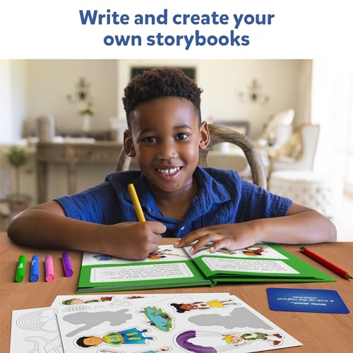 Skillmatics طقم فنون كتاب القصص من سكيلماتكس - أنشئ قصص مغامرات، طقم حرفي وكتابي مع أكثر من 300 ملصق، نشاط تزيين دفاتر اليومية، هدايا عيد الميلاد للأطفال من أعمار 5، 6، 7، 8، 9، 10 - Image 4