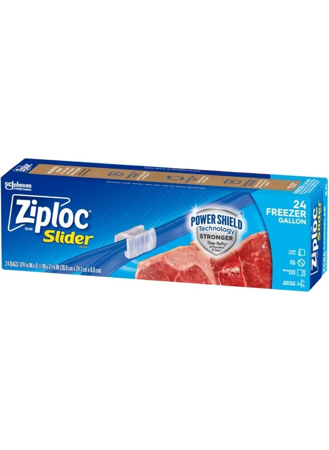 SC Johnson - Ziploc SC Johnson Slider Freezer Gallon Value Pack 24 Count - Image 1