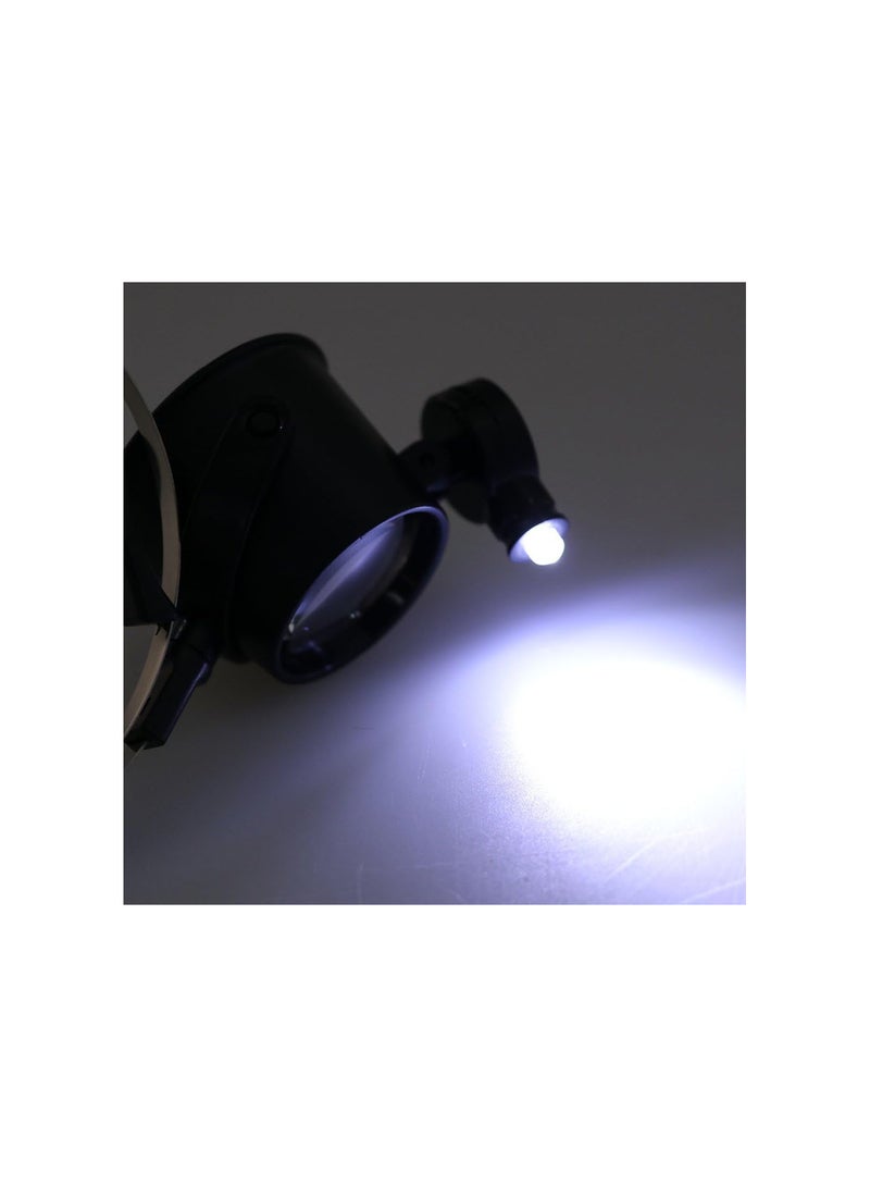 GGOOT Practical 10X LED Hands Free Eye Loupe Jewelry Watch Repair Magnifier Headband - Image 4