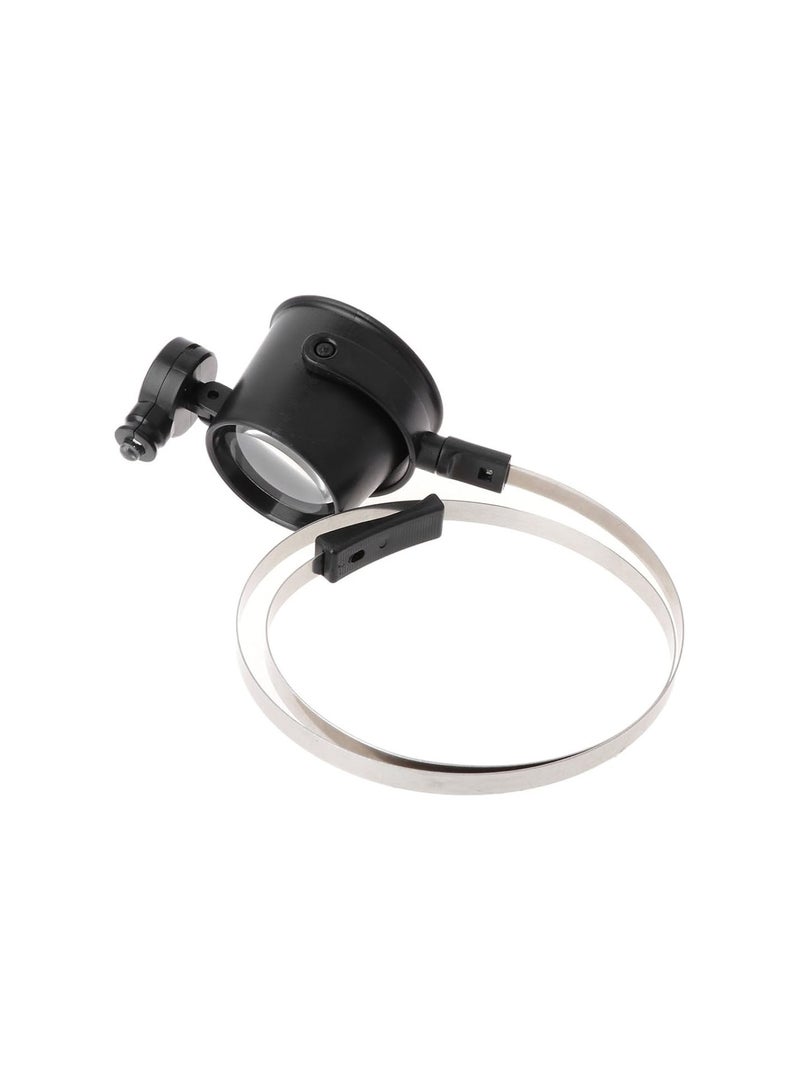GGOOT Practical 10X LED Hands Free Eye Loupe Jewelry Watch Repair Magnifier Headband - Image 1