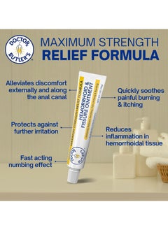 Doctor Butler's Hemorrhoid And Fissure Ointment 1 oz  - Image 3